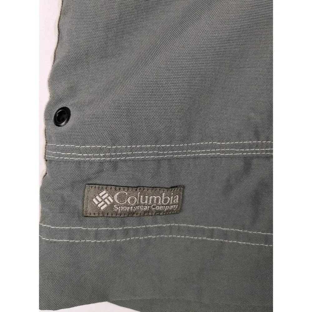 Columbia Swim Trunks Mens Large‎ Green Cargo Mesh Lined Board Shorts AM4211